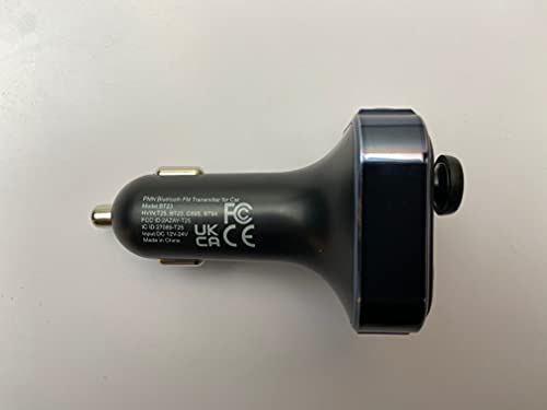 Lencent Fm Transmitter In-Car Adapter,Type-C Pd 20W+ Qc3.0 Fast Usb Charger, Wireless Bluetooth 5.0 Radio Car Kit,Hands Free Calling, Mp3 Player Receiver Hi Fi Bass Support U Disk #TOP7