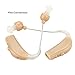 Digital Personal Sound Amplifiers Behind the Ear Hearing Aid Batteries, Receiver-in-Canal (RIC) BTE, Smart Noise Cancelling, 4 Modes w/Volume Control, Open-Fit, Tan (Pair)