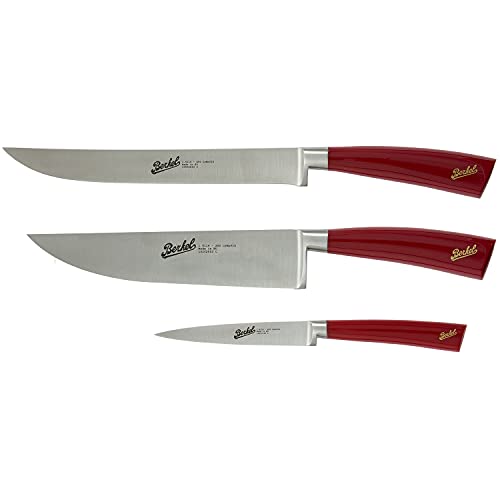 Linea elegance ogni coltello è forgiato in acciaio inox1.4116-X50 Cr Mo V15 (durezza fino a 59 hrc)