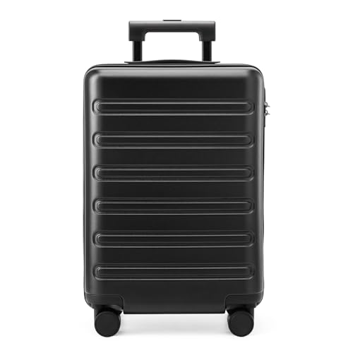 Image of NINETYGO Large Checked Luggage 28 Inch, Checking In Luggage with Smooth Double Spinner Wheels, Hard Shell PC+ABS Suitcase, Lightweight Travel Luggage, TSA Approved (Black, Andes)