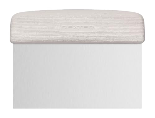 Dexter-Russell Sani-Safe 6" x 3" Dough Cutter & Bench Scraper, Carbon Steel Blade, Ergonomic Non-Slip Handle, Professional Baking Prep Tool for Portioning, Scraping & Cleaning Work Surfaces