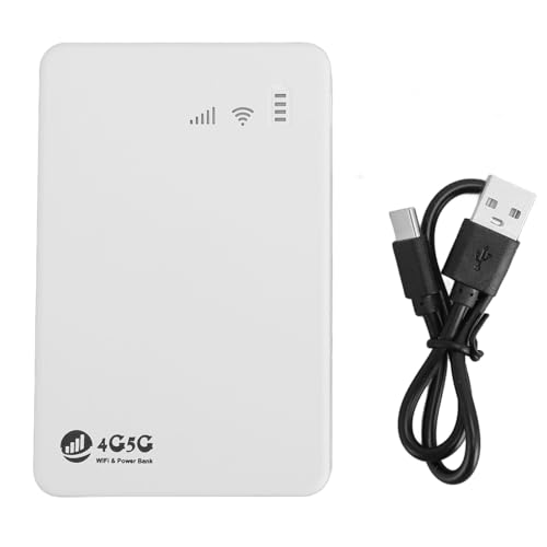 Image of Unlocked Mobile WiFi Hotspot, 4G LTE Router with SIM Card Slot, 300Mbps High Speed, 10000mAh Battery, Supports 10 Devices, for Tablets, Laptops, Smartphones, Traveling, Work,