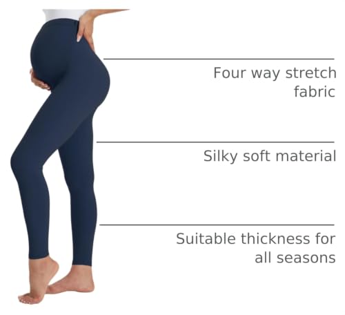 Image of Buttergene Maternity Leggings Buttery-Soft 28'' Maternity Yoga Pants | Silky-soft, Suitable Thickness, Ultimate Comfort, Yoga, Elastic Band, U-shaped Belly, Pregnancy and Postpartum