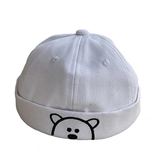 Brimless Hats for Kids Docker Cap Beanie Cap Worker Hat Rolled Cuff Retro Skull Hat Sailor Cap