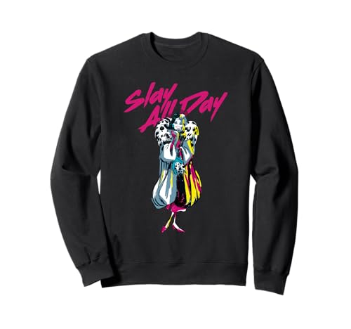 Sweatshirt Disney Villains Cruella Slay All Day sweat mode femme