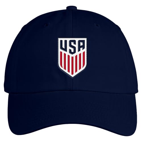 Icon Sports Officially Licensed US Soccer Federation Adjustable Cap - Unisex Adult - USSF111CP Navy