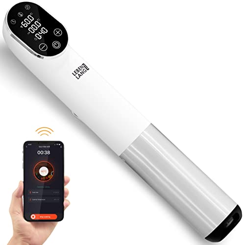 LEBENLANG Stick Sous Vide 1200W - Contrôle par Application & Timer Intégré I Pour viande poisson...