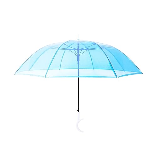 Parapluie transparent violet pliable avec long manche résistant pour hommes et femmes