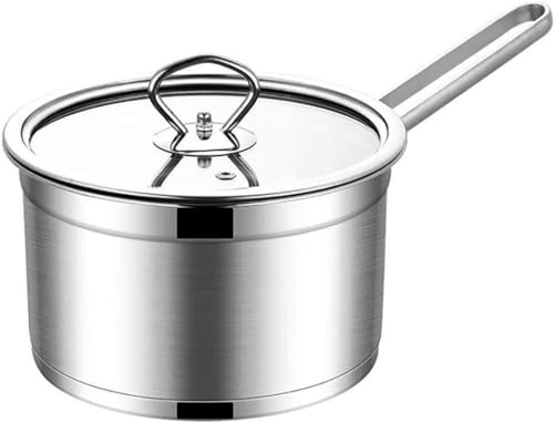 Sartén de acero inoxidable anti deformación con tapa de cristal para inducción 2