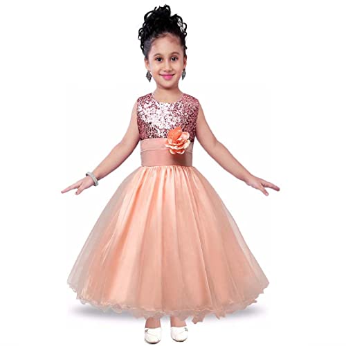 Image of Ripening Kids Sequined Ball-Gown for Your Little Princess's Birthday Celebration Girls' Dresses
