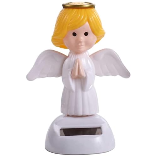 XJKLBYQ Giocattolo Danzante ad energia Solare, Decorazioni del cruscotto per Auto, Angelo oscillante Figure solari bobblehead, Bambola bobbleheads Addominali Resistenti al Calore/dissanguardia