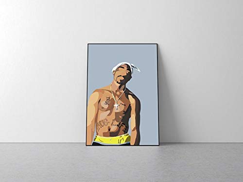 2Pac INSPIRED poster, 2pac Poster, 2Pac Print, 2Pac Art, 2pac