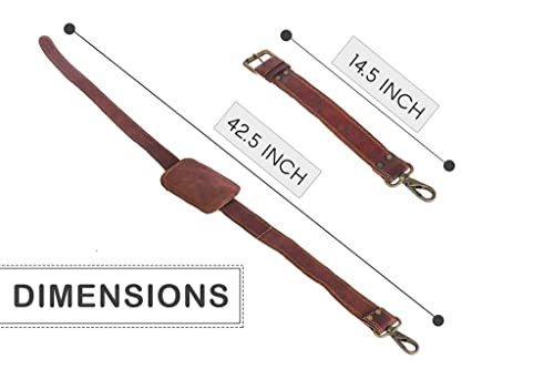 Vintage Crafts 6797052 Leather Adjustable Padded Replacement Shoulder Strap thumb #3