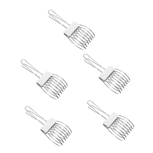 PRETYZOOM 5 Pz Affettatrice per Pane prosciutto Pinza per friggere Tong per servire Il Buffet Affettatrice per prosciutto e Pane Tagliere per Pane e prosciutto Pinza per Barbecue