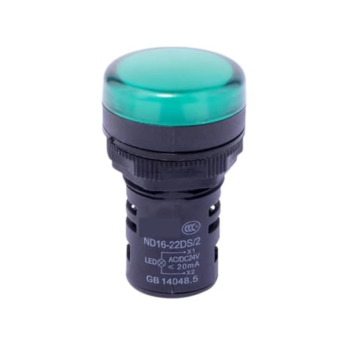 Luz indicadora de señal verde ND16-22DS/4 110V piloto luminoso para cuadros eléctricos