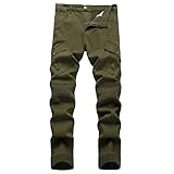 nlsxmx Men's Slim Fit Biker Jeans, Ripped Stretch Distressed Destroyed Straight Leg Moto Denim Pants(Green,34)