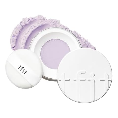 Translucent Set Finishing Powder - Sebum Control Face Loose Powder, Matte & Silky Finish, Lightweight, Long-lasting, Korean Makeup, 0.24 Oz. (04 Lavender, 0.24 Oz.) Cover