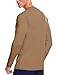 Zengjo Mens Base Layer Shirt Long Sleeve(Coyote Brown,M)