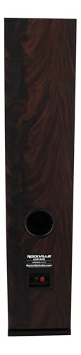 Image of Rockville Lux 658 Dark Wood 2-Pack Dual 6.5 inch 8-Ohm Home Audio Tower Speaker