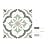 Alwayspon 25Pcs 6x6inch/15x15cm Peel and Stick Vinyl Wall Tile Sticker, Green Floral Textured Self-Adhesive Backsplash Tile Decals Stick on Tiles Waterproof Removable for Kitchen Bathroom