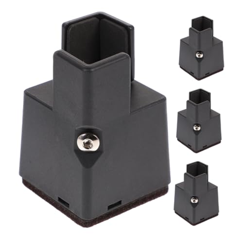 ABOOFAN Adjustable Bed Risers 4pcs Furniture Supports Table Leg Risers 2 Inch Pad