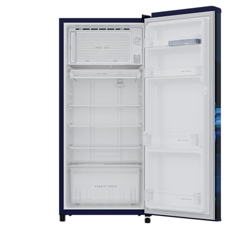 Image of Whirlpool 192 L 4 Star Icemagic Powercool Direct-Cool Single Door Refrigerator (215 IMPC PRM 4S SAPPHIRE PEONY-Y, Blue, 2026 Model)