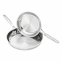Scanpan Impact 2-Piece Stainless Steel Fry Pan Set, 20 cm & 28 cm