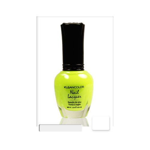 1 Kleancolor Nail Polish Lacquer #204 Neon Lime Manicure + Free ZipBag Gift
