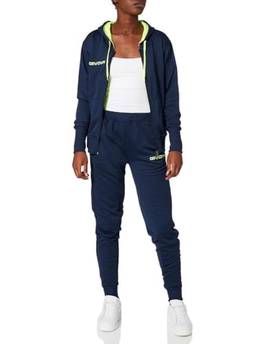 Givova, anzug lady, blau/gelb fluo, XL