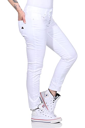 Buena Vista Jeans Hosen Damen - Malibu 7/8-G - Stretch Twill - weiß -...