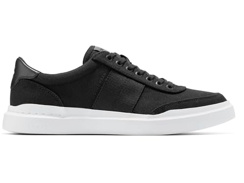 Cole Haan Men's Grandpro Rally Canvas Court 2, Black/Optic White, 11-M US