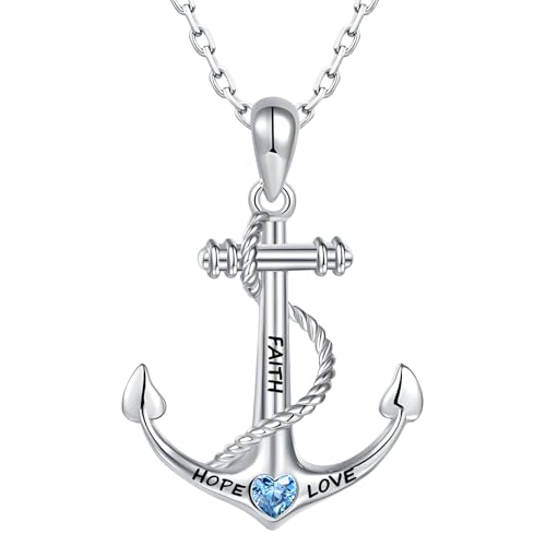 Collier d'ancre marine en argent pour un style estival chic
