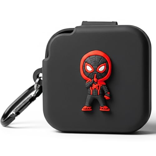 Image of Kapture Soft Silicone Case Compatible with Nothing Buds 2a, Cover with Hook, Nothing Buds 2a Case with Silicone 360 Protection, Dust-Proof, Shockproof (Red)