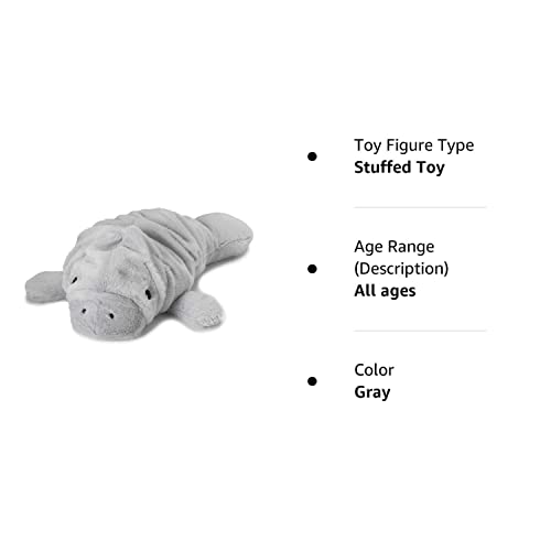 Intelex Warmies Microwavable French Lavender Scented Plush, Manatee Warmies, Gray, 14" X 8" X 4" #TOP1