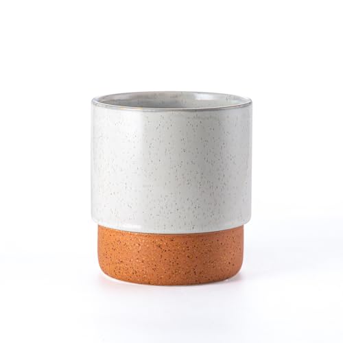 Chubacoo 6 Inch Ceramic Self Watering Planter with Drainage Hole, Grey by Chubacoo - Used condition - US$23.17