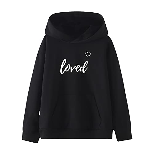 Image of weLaken Unicorn Sweatshirts for Girls Thick Cotton Pullover Tops Fall Winter Children Girls Clothing