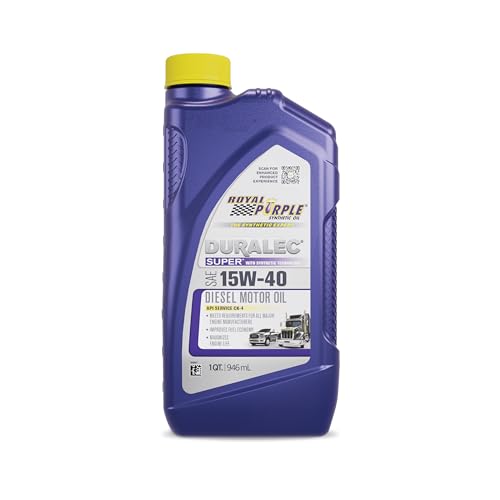 Royal Purple 01154 API-Licensed SAE 15W-40 High Performance Synthetic Motor Oil - 1 Quart Bottle