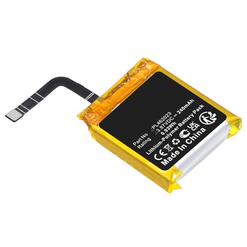 Synergy Digital Smartwatch Battery, Compatible with Amazfit GTS 3 Smartwatch, (Li-Pol, 3.8V, 240mAh) Ultra High Capacity, Replacement for Amazfit PL462023 Battery