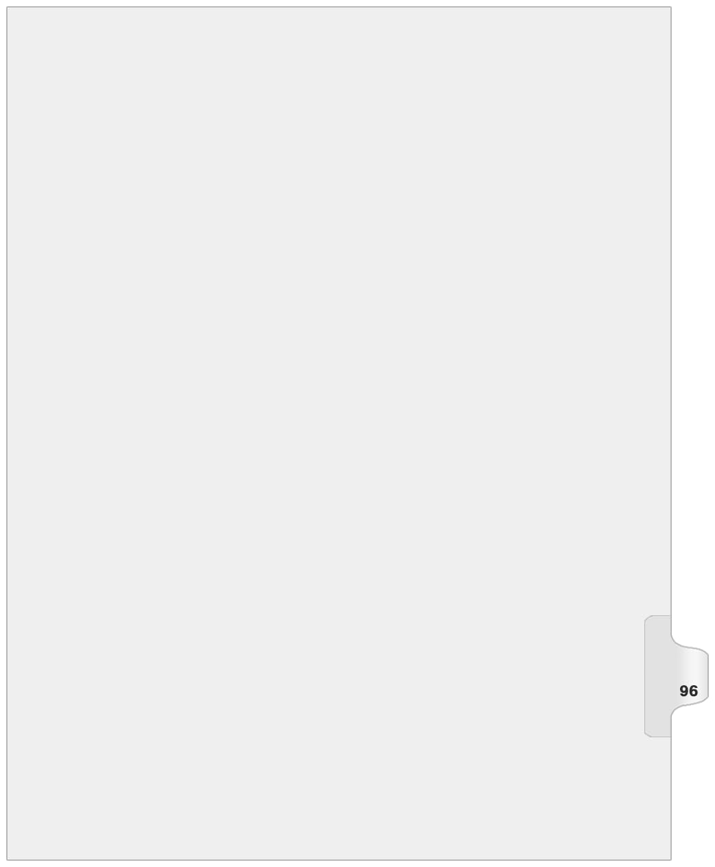 Exhibitindexes® Side Number Tabs - AVE Style Bold Font - Pack of 25