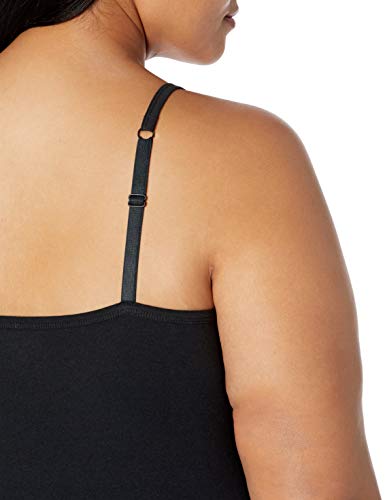 Image of Amazon Essentials Women's Fitted Tank Top Camisole Undershirts, Plus Size, Pack of 2