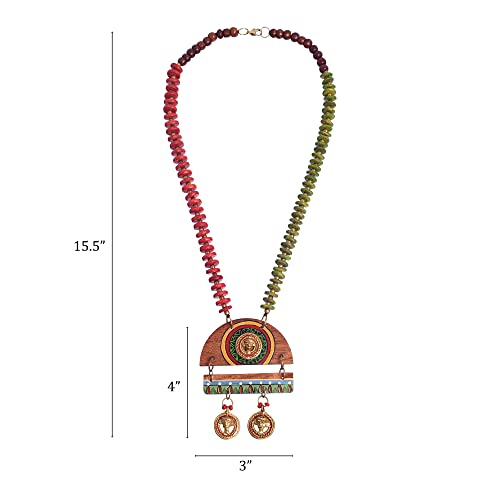 Image of AAKRITI ART CREATIONS Handcrafted Tribal Dhokra Necklace Collection | Royal, Pharaoh & Butterfly-Inspired Artisan Brass Statement Jewelry | Ethnic, Elegant & Artistic Necklaces for Women