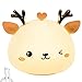 Veilleuse Enfant, Capteur Tactile En Silicone 7 Couleurs Lampe De Nuit Cerf, DéCoration De Bureau Pour Chambre De BéBé Pour Enfants, Ornements De Batterie/Charge Usb