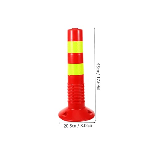 Barrière de sécurité en PU rouge protection d'allée et colonne de circulation