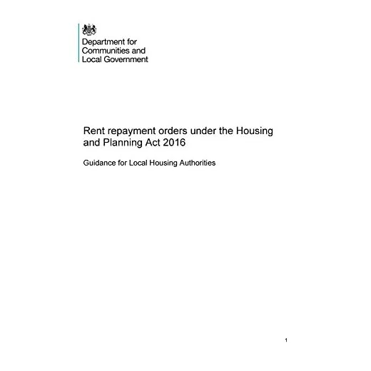 Guidance on Rent Repayment Orders
