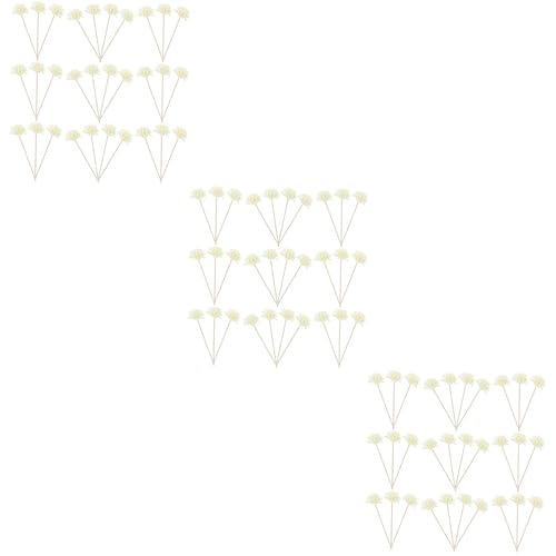 Healifty 90pcs Rattan Flower Sticks for Diffuser Simulated Floral Decor for Home Office and Events