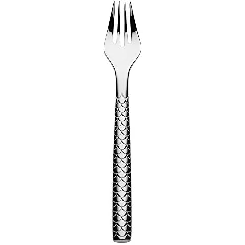 Alessi FM23/17 "Colombina Fish" Fischgabeln aus Edelstahl 18/10 hochglanzpoliert (6 Stück), silber Cover