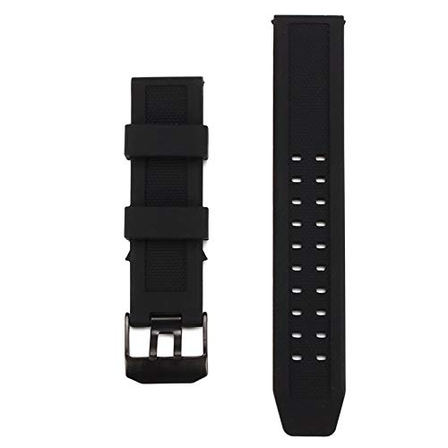 ROUHO Reemplazo De Goma Reloj Pulsera Correa para Luminox 23Mm Fp. L.Es W/Buckle