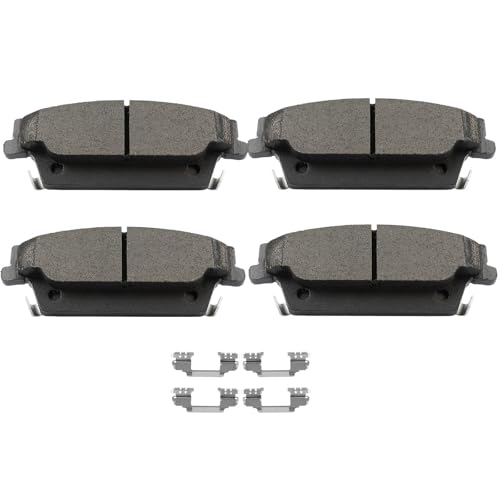 Image of SCITOO D1020-7924 Disc Brake Pads Sets Rear Ceramic Brake Pads w /Hardware | For Cadillac For CTS 2006-2007,For SRX 2004-2009,For STS 2005-2011