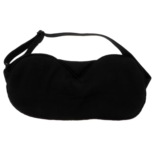 2個 スリープ 目隠し 眠る目 スリーピング 綿の眼帯 睡眠アイシェード 睡眠 トラベルアイ アイカバー 再利用可能な目 Black コットン BUTIFULSIC