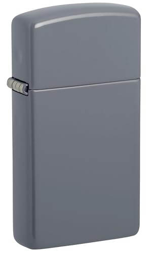 Image of ZIPPO - Flat Grey, Slim - Windproof lighter, refillable, in gift box